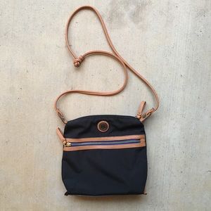 Tommy Hilfiger Black And Tan Crossbody Purse